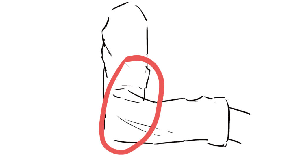 描き方講座 服のしわ基本 初心者向け ノラホシクリエイティブ